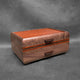 SELECT Sophisticated Jewelry Chest Walnut with Padauk Lid Padauk and Wenge Stripes