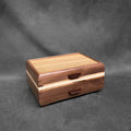 Signature Sophisticated Jewelry Chest Walnut with Zebrawood lid Curly Maple and Zebrawood Stripes