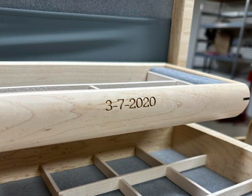 Wooden jewelry box given as a 5th anniversary gift