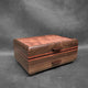 SELECT Sophisticated Jewelry Chest Walnut with Bubinga Lid Bubinga and Wenge Stripes