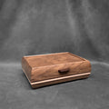 Signature Elegance Jewelry Box Walnut with Walnut Lid Wenge and Curly Stripe