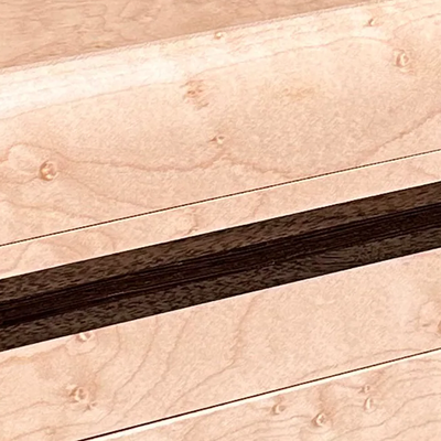 Birdseye maple and wenge wooden box
