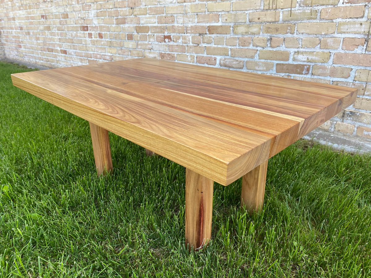 Wooden handmade Canarywood Coffee Table Canarywood by Mikutowski Woodworking