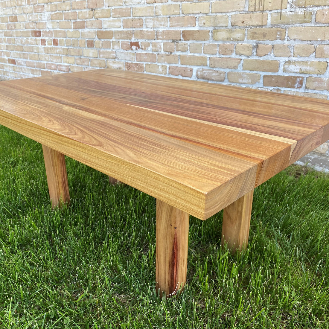 Wooden handmade Canarywood Coffee Table Canarywood by Mikutowski Woodworking