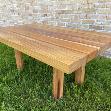 Wooden handmade Canarywood Coffee Table Canarywood by Mikutowski Woodworking