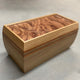 SELECT Large Cremation Urn in Black Walnut with Double Bubinga Stripe