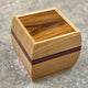 SELECT Small Cremation Urn in Cherry, Purpleheart and Wenge with Rosewood Lid