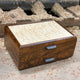 Signature Sophisticated Jewelry Chest — Rosewood with Quilted Maple Lid