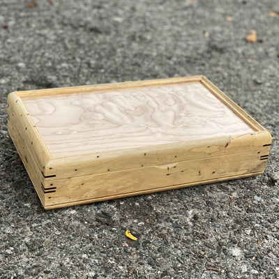 Wooden handmade SELECT Large Valet Box Spotted Spalted Tamarind Quilted Maple by Mikutowski Woodworking