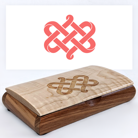Celtic Heart Engraved Keepsake Box — Valentine's Day