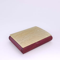 Wooden handmade Tranquility Box Purpleheart Birdseye Maple by Mikutowski Woodworking