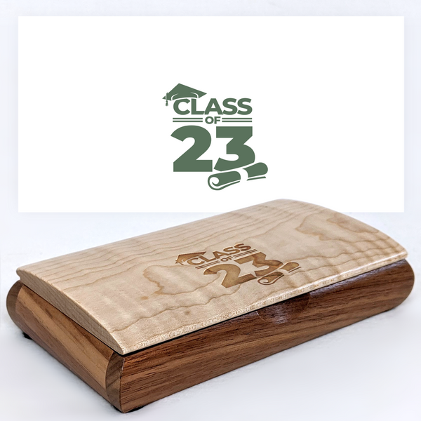 Graduation season gift] solid wood jewelry box