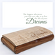 Engraved Wooden Keepsake Box for Graduation Gift - Adventure Quote Design