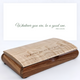 Engraved Wooden Keepsake Box for Graduation Gift - Inspirational Quote