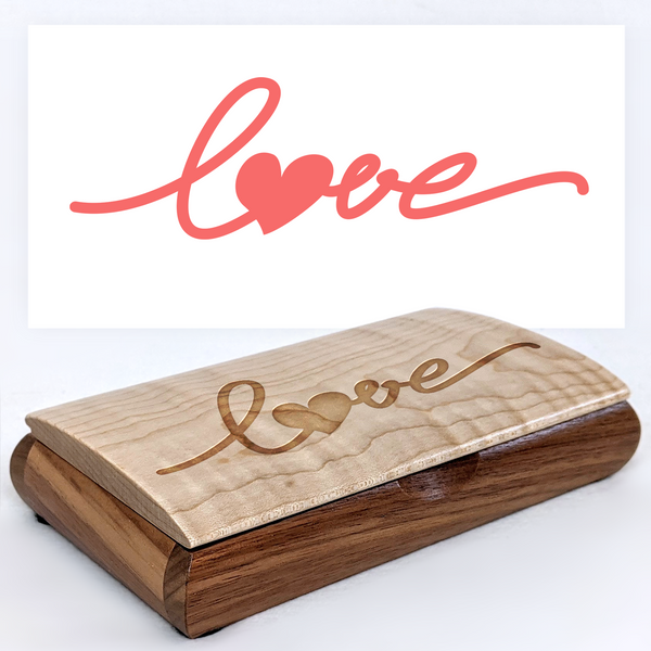 Love Engraved Keepsake Box — Valentine's Day