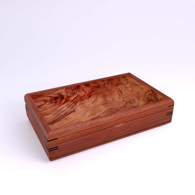 Wooden handmade Large Valet Box Bubinga Bubinga by Mikutowski Woodworking