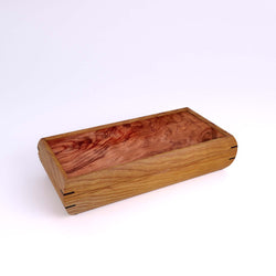 Wooden handmade Small Valet Box Cherry Bubinga by Mikutowski Woodworking