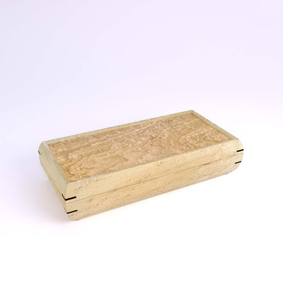 Wooden handmade Small Valet Box Birdseye Maple Tamo Ash by Mikutowski Woodworking