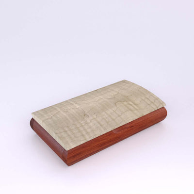 Wooden handmade Possibility Box Bubinga Curly Maple by Mikutowski Woodworking