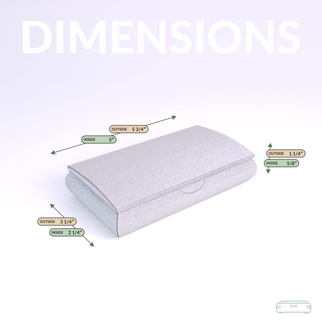 Possibility Box — Bubinga dimensions diagram