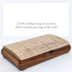 Mother's Day Gift - Handmade Wooden Keepsake Box (To the World...)