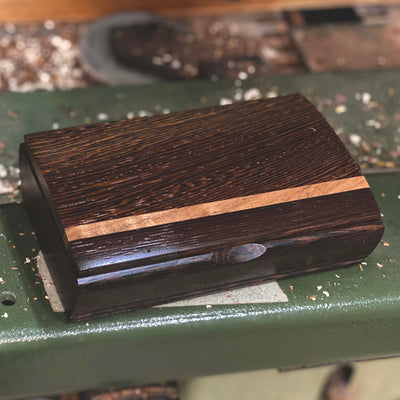 Wooden handmade SELECT Treasure Box Wenge Wenge by Mikutowski Woodworking